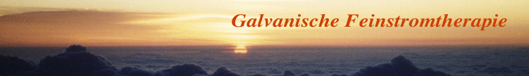 Galvanische Feinstromtherapie